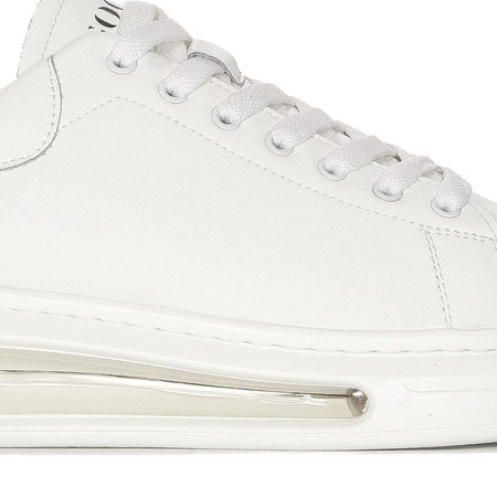 GOE Sneakersy męskie skórzane White białe