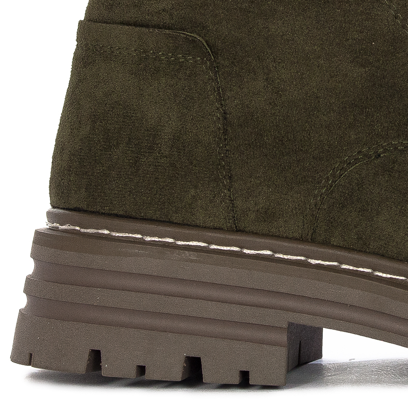 Boots Sergio Leone Green Warmed Lace-Up Boots