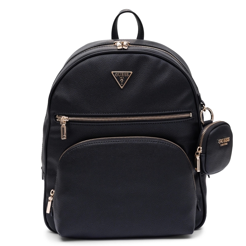 Guess Stylowy Miejski Plecak Damski Pojemny Czarny HWBG7124350-BLK