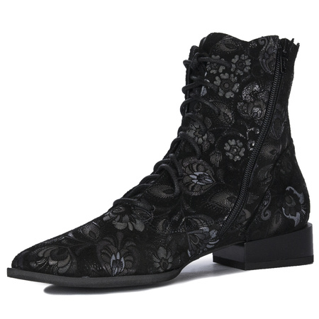 Maciejka Black Lace-up Boots 06391-01/00-1