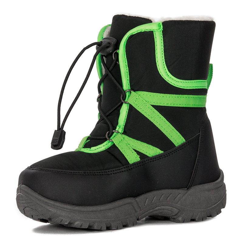 Lee Cooper Śniegowce botki dziecięce chłopięce Black czarne