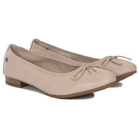 Maciejka Classic Elegant Leather Women's Ballerinas Beige P6800-04-00-0