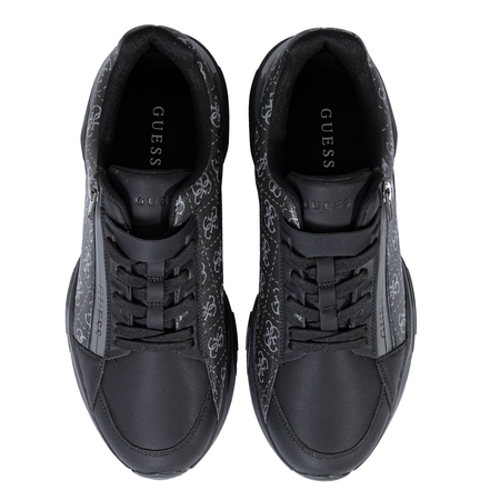 Guess Chunky Sneakersy Z Zamkiem I Monogramem 4G Czarne FMFVALELE12-BLACK