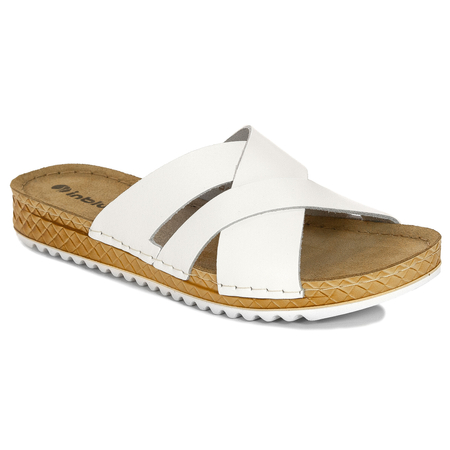 Inblu Women's Slides White