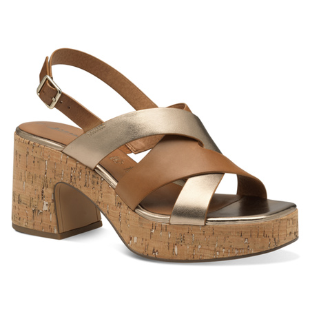 Tamaris Women's Sandals Cognac Comb Brown