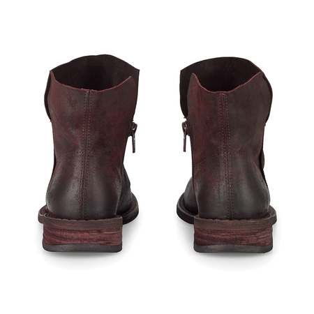  Felmini Women's Leather Burgundy Ankle Boots