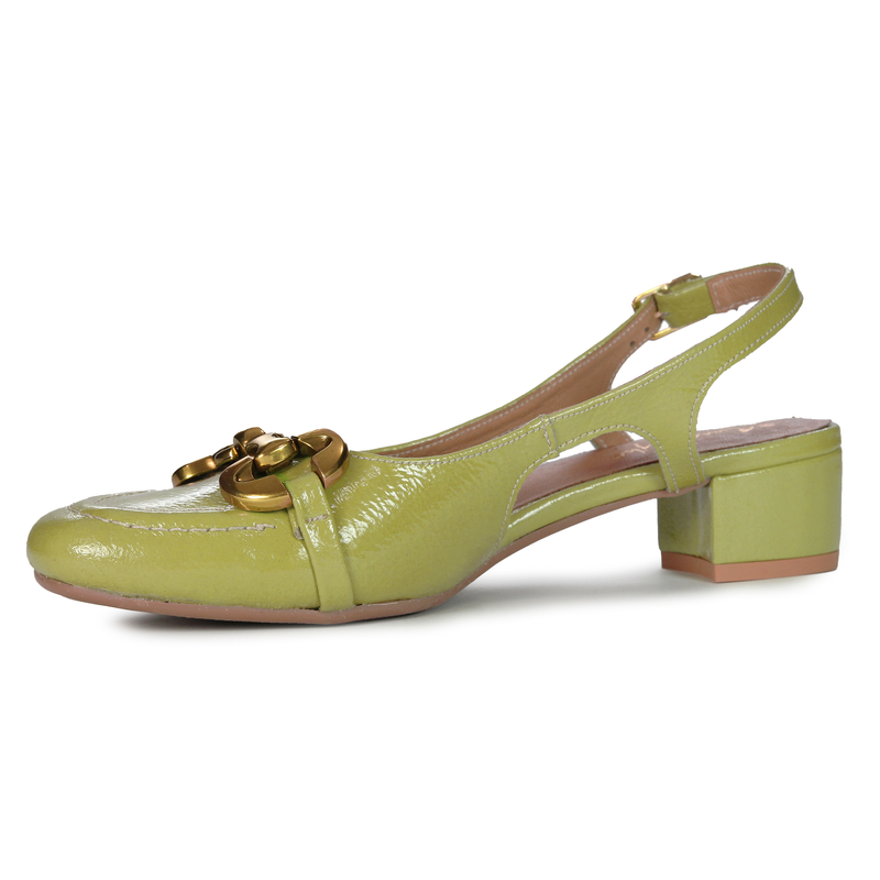 Maciejka Women's Pistachio Pattented Leather Pumps