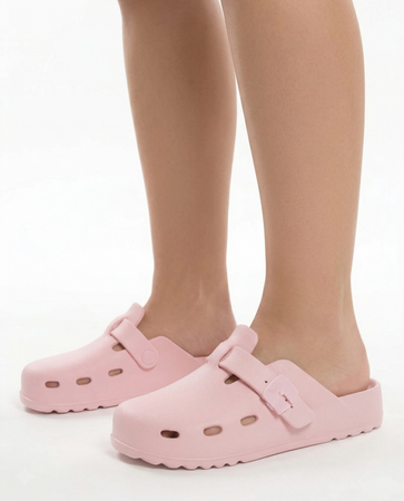 Scholl Sun Klapki Profilowane Bioprint Różowe F00743-1475