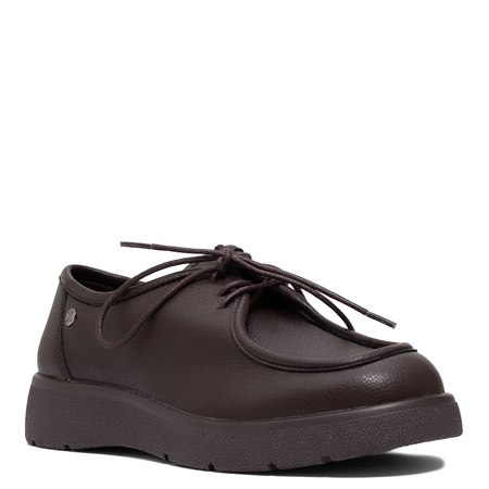 Maciejka Women's Leather Lace-Up Shoes Brown