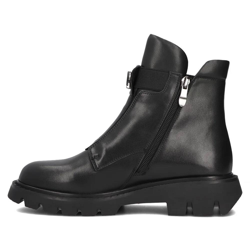 Filippo Black Leather Women's Boots