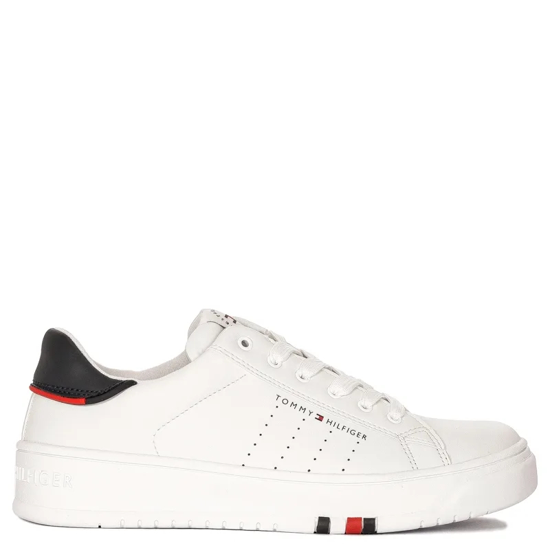 Tommy Hilfiger Damskie Sneakersy Białe Niebieskie 