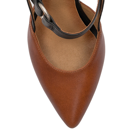 Maciejka Women's leather pumps black & brown