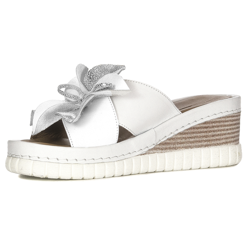 Artiker Women's White-silver Sandals