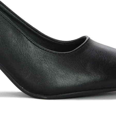 Sergio Leone Black PU Pumps