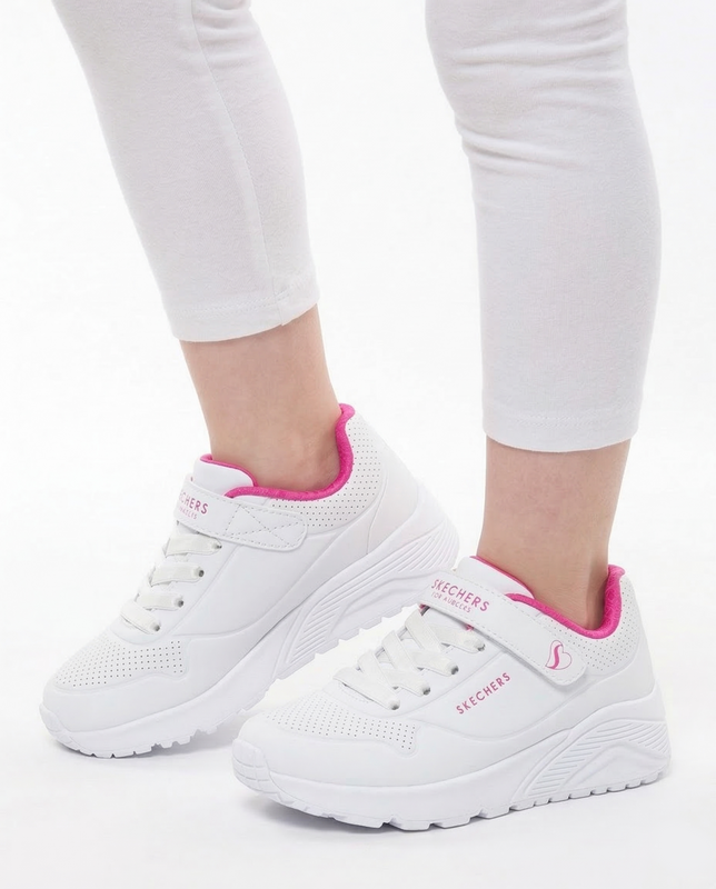 Skechers Uno Lite Sneakers With Velcro White 310451L-WHP