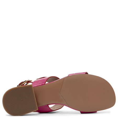 Maciejka Patent Leather Women’s Sandals Low Heel Pink K7455-15/00-1