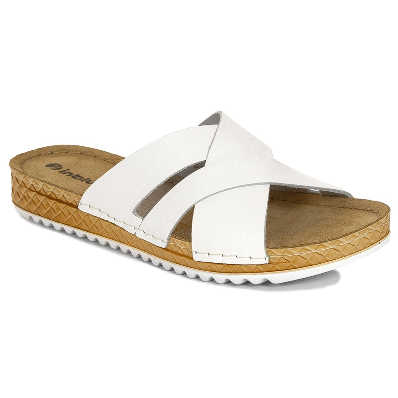 Inblu Women's Slides White