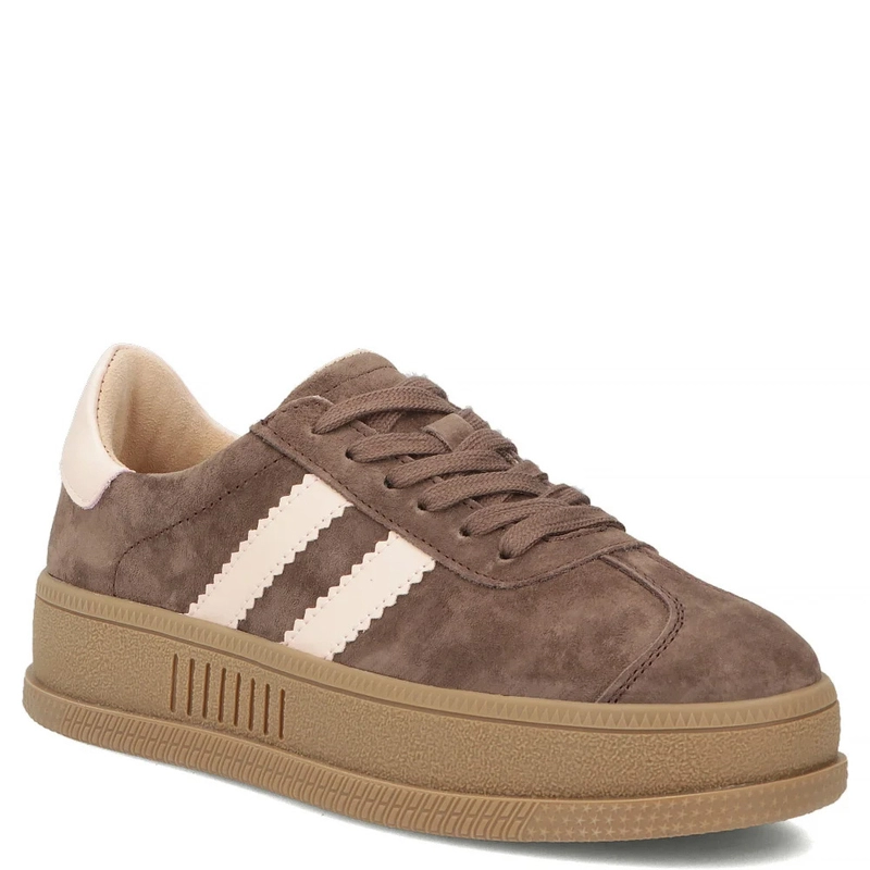 Filippo Zamszowe Sneakersy Damskie Na Platformie Brązowe DP7995-26-D-BR