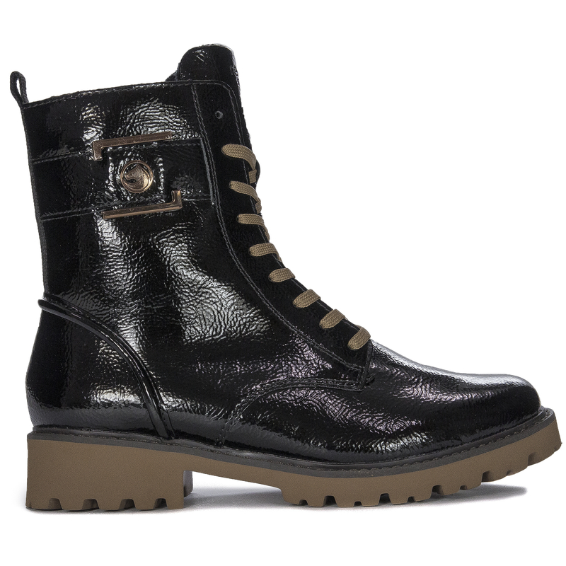 Remonte Women's Black Pattented warmed Boots
