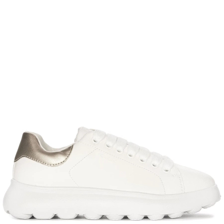 Geox Sneakersy Damskie Na Platformie Białe