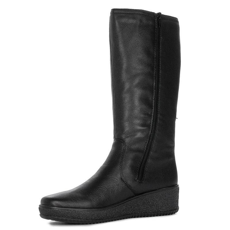 Rieker Women's Comfort Wedge Knee-High Boots Black Y4470-01