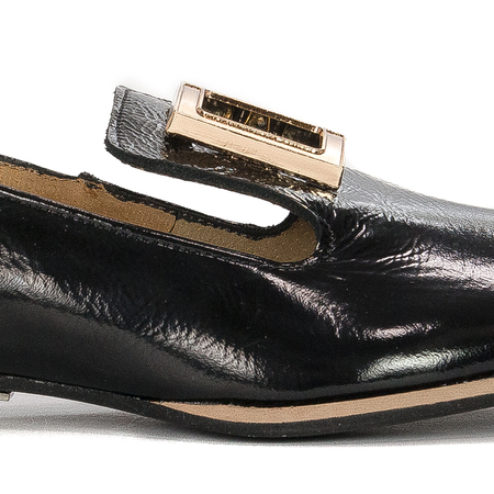 Maciejka Women's lacquered black Flat Shoes