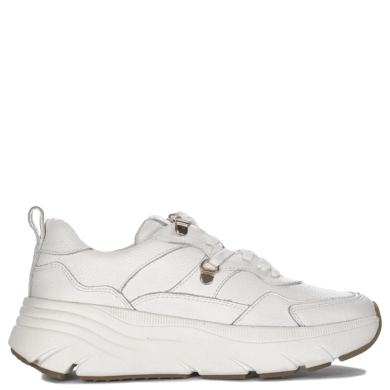 Geox Women's white leather sneakers