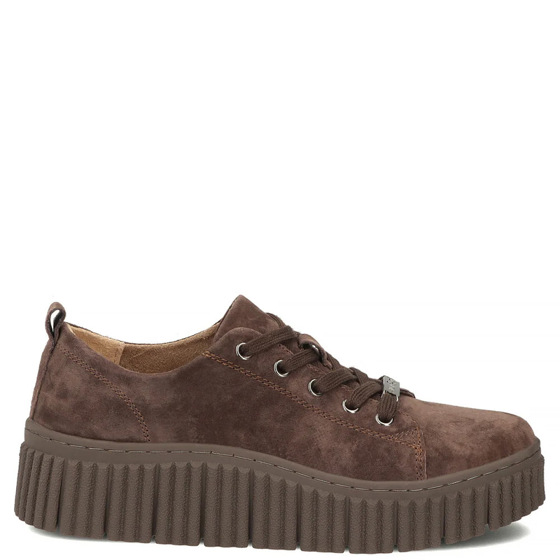 Filippo Women's Brown Suede Platform Sneakers DP8337/26 DBR