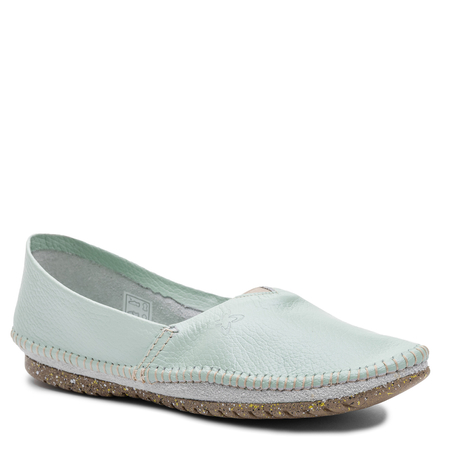 Maciejka Comfortable Leather Slip-on Shoes Flexible Sole Green 1930W-32/00-0