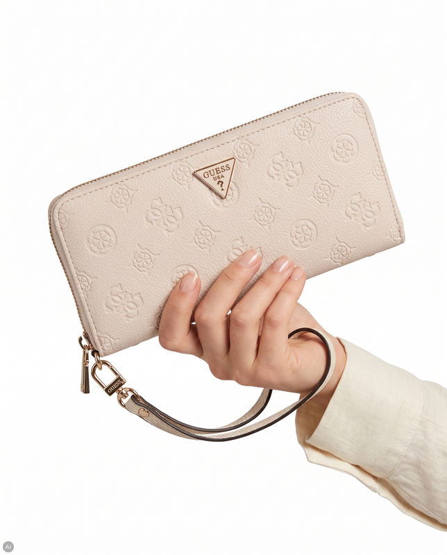 Guess Blake Women's Wristlet Wallet Beige SWPD2222146-BEIGE
