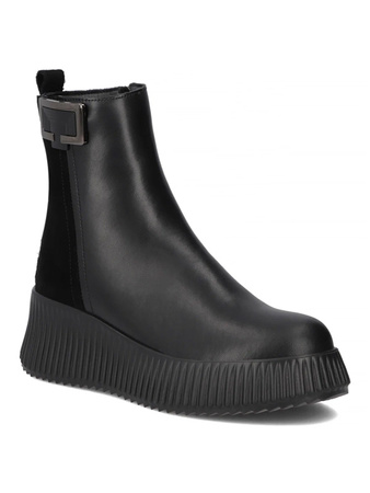 Filippo Women's Leather Insulated Boots Black