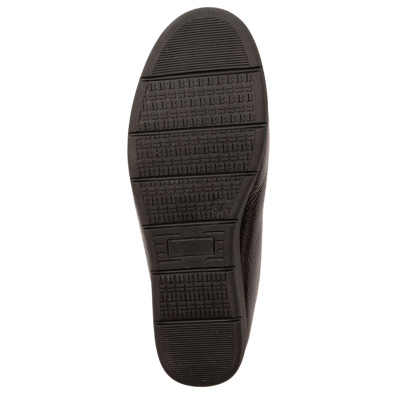 Maciejka Patent Slip-On Loafers Wedge Brown P6504-02/00-8