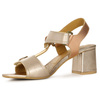 Maciejka Women's Leather Sandals Gold 