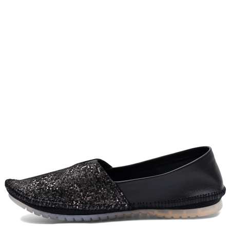 Maciejka Leather Loafers With Mosaic Front Lords Shoes Black 1930W-51/00-0