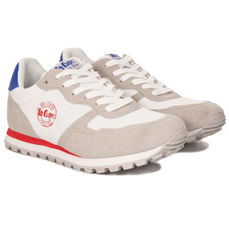 Lee Cooper Sneakersy półbuty damskie White Białe