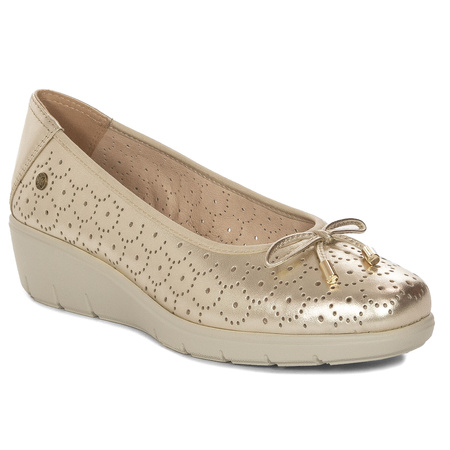 Maciejka Leather Women's Shoes Gold