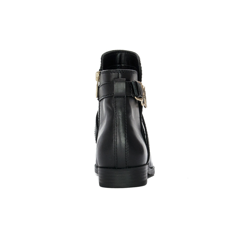 Botki Guess FL7FRZ LEA09 FLORIZA Black skórzane Czarne