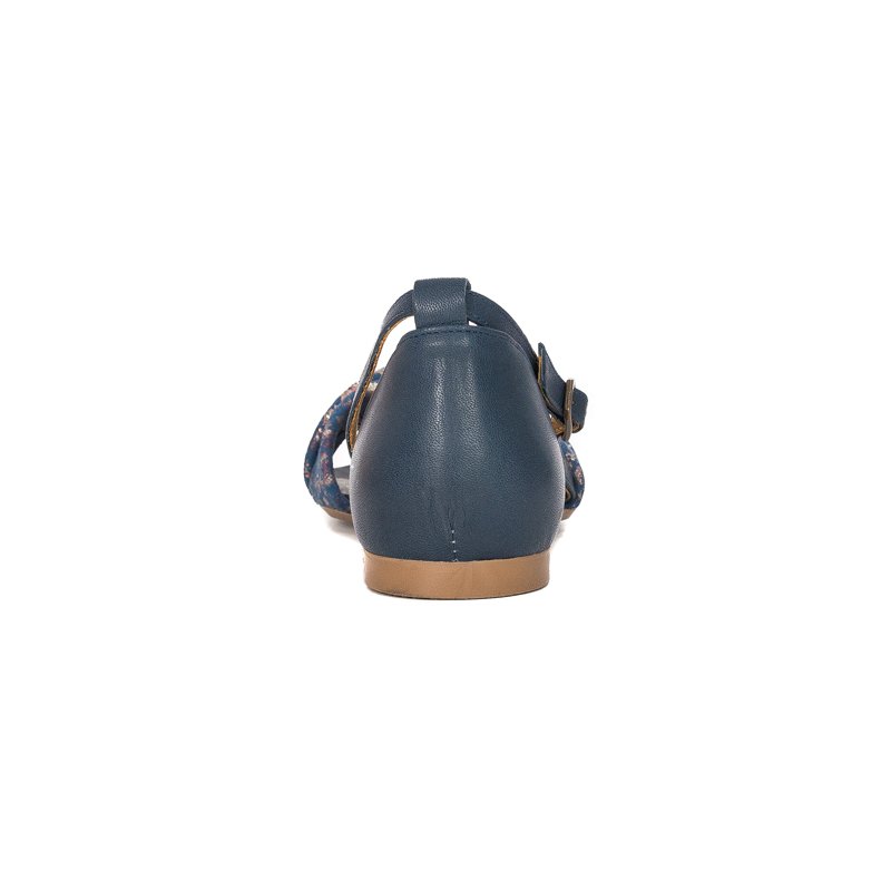 Maciejka 04614-43/00-5 Navy Flowers Sandals