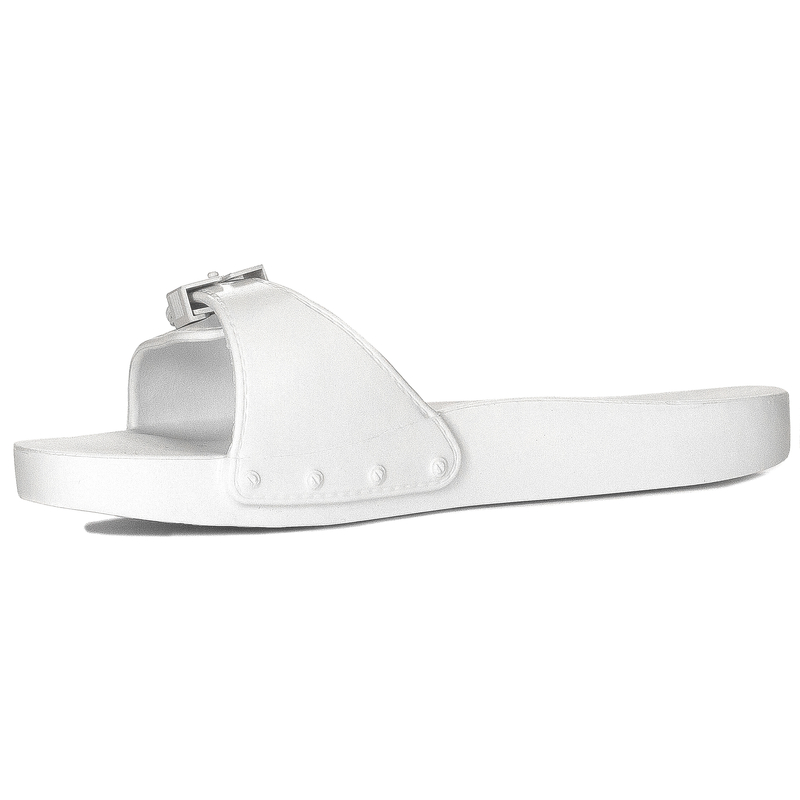 Scholl Klapki damskie Pescura Flat Aqua Off White
