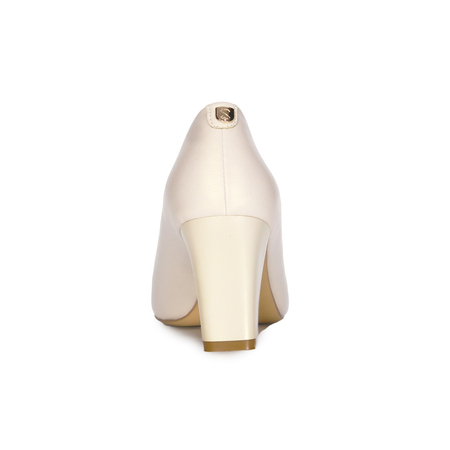 Sergio Leone Czółenka damskie Beige Pearl