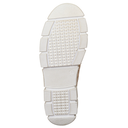 Maciejka Leather Woven Platform Lace-Ups Breathable Beige 05850-04/00-1