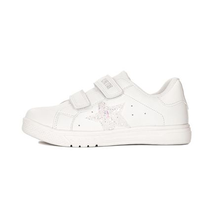 Big Star Trampki dziecięce dziewczęce na rzepy white białe