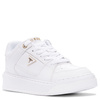 Guess Damskie Sneakersy Na Platformie Złote Detale Białe FLTDELELE12-WHITE