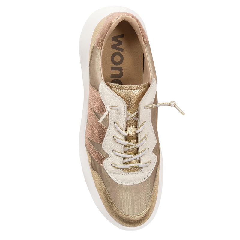 Wonders Women's Platform Half Shoes Oro