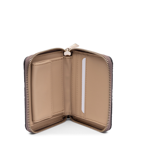 Guess Elegancki Zapinany Na Zamek Portfel Damski Brązowy SWPD2225137-TAUPE