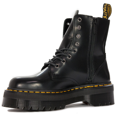 Dr. Martens Botki glany damskie skórzane Jadon Black czarne