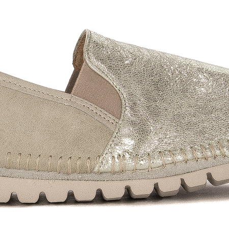 Maciejka Green + Gold Low Shoes