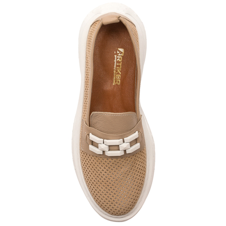 Artiker Beige Women's Flat Shoes