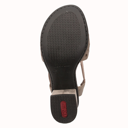 Rieker Seal Altgold Beige Sandals 64677-64