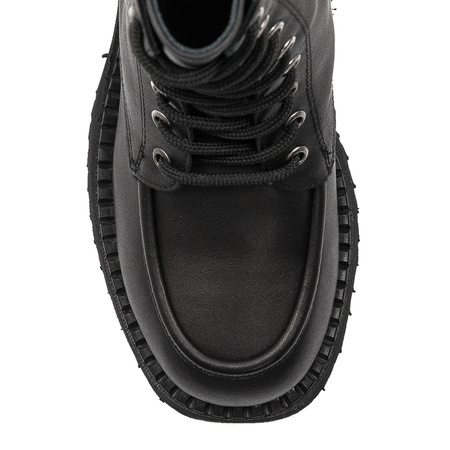 Boccato Women's black leather boots